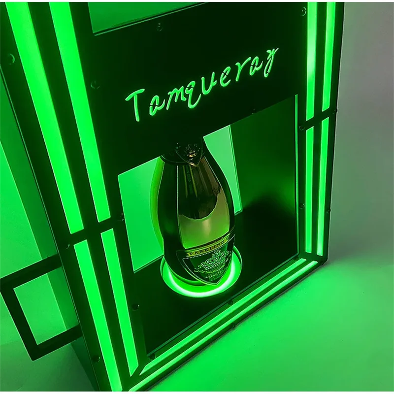 Luminous Crown Moet Champagne Bottle Presenter VIP Service Glorifier Display Neon Sign LED Bottle Carrier for Party Nightclub