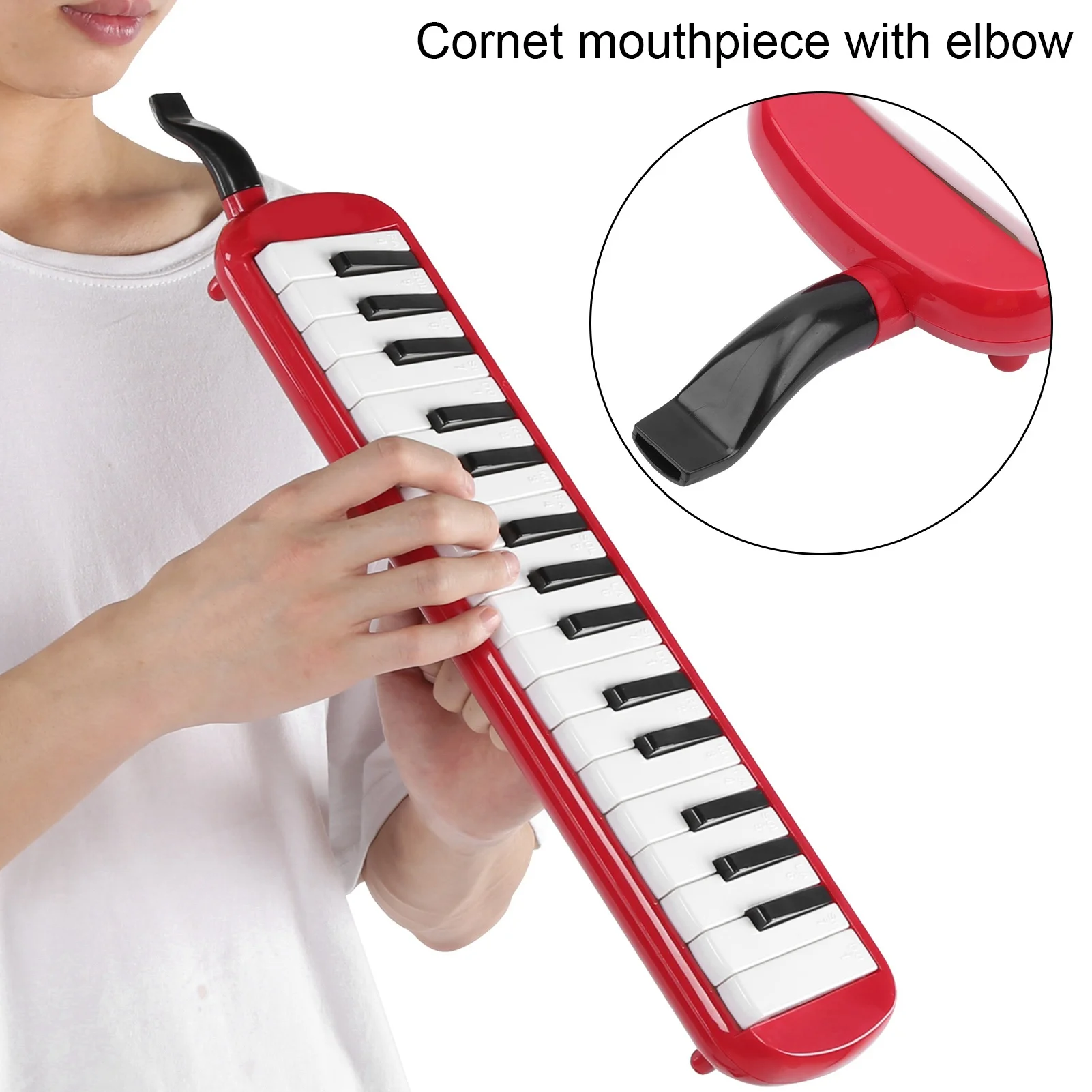 【HOT】IRIN Melodica 32 Key Wind Musical Instrument Suitable for Beginner Practice Bag Musical Instrument