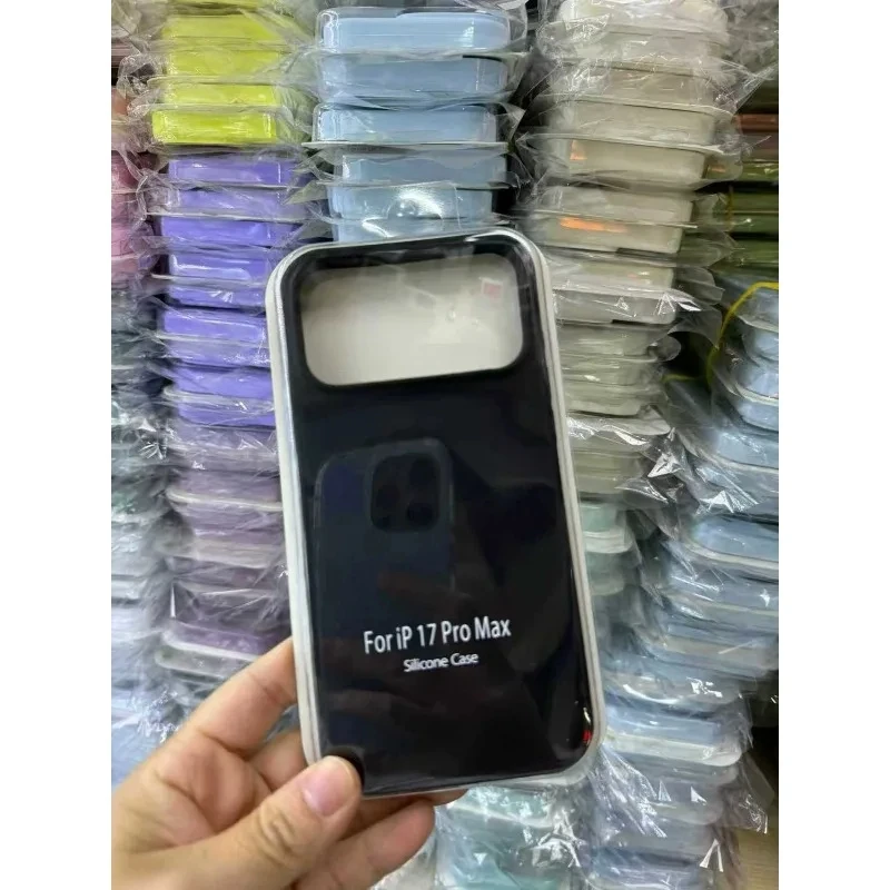 Candy Color Liquid Silicone Anti-Fall Case with Protective Packet Box