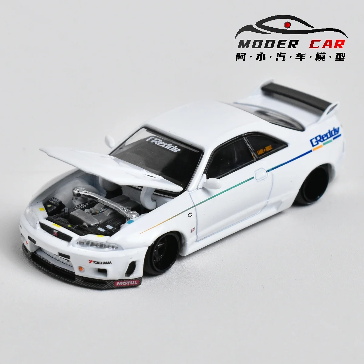 Kaido House + MINIGT GREDDY 다이캐스트 모델 자동차, 1:64 GTR R33
