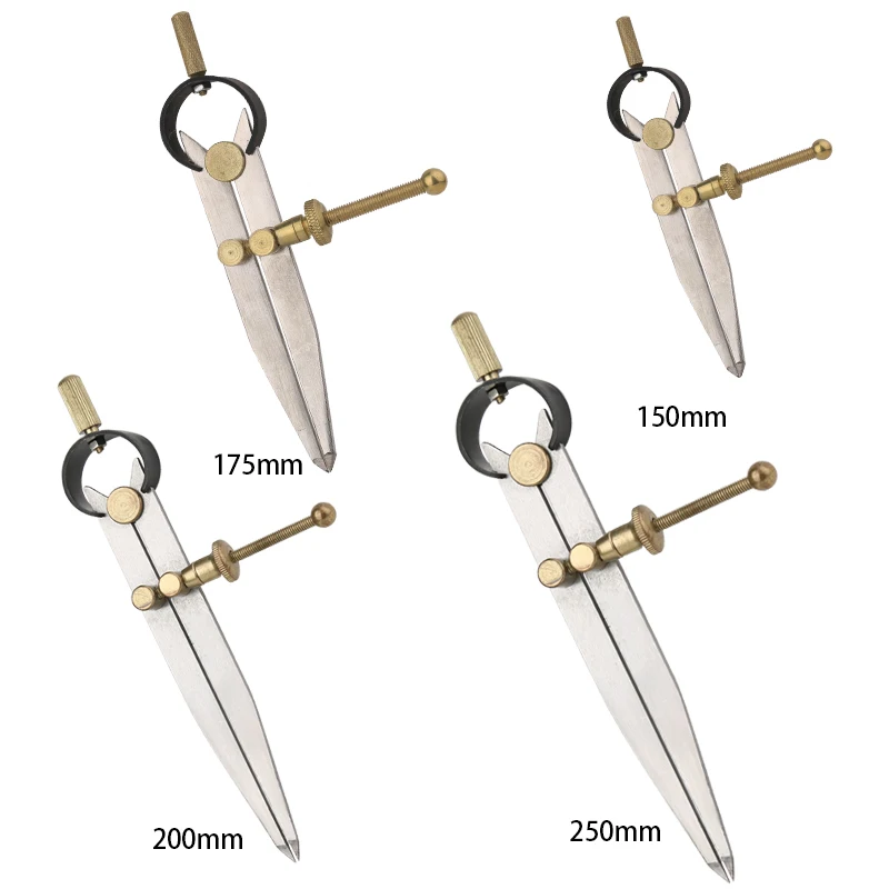IMZAY Multiple Types Adjustable Leather Spacing Gauge Metal Spacing Gauge Tool Leathercraft Making Edge Line Compasses Tool leather tools leather craft tool kit leather craft tools leather craft tool