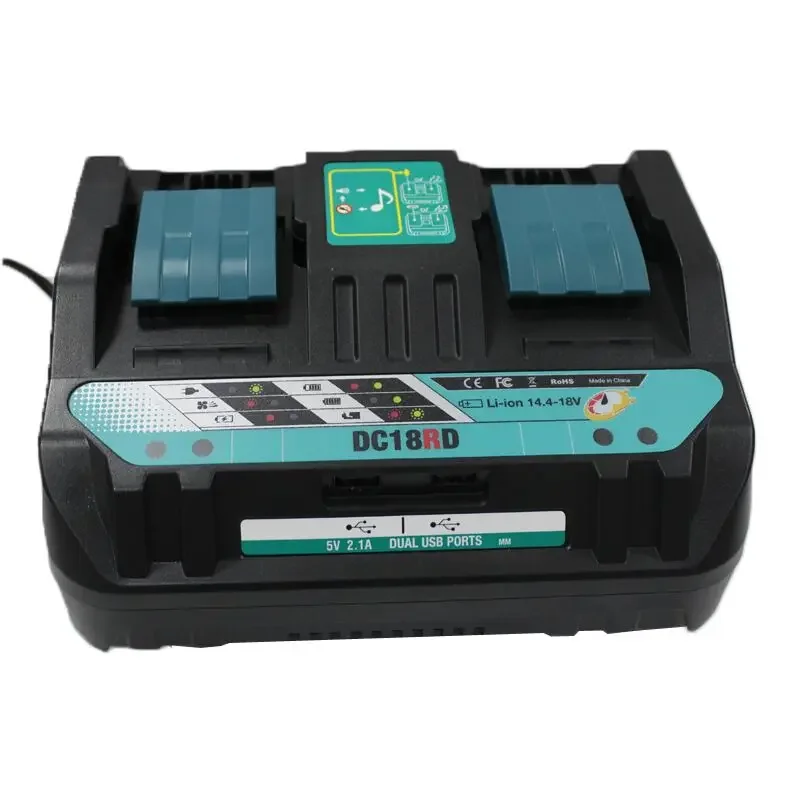Newest Double Li-ion Battery Charger 4A Charging Current for 14.4V 18V BL1830 B