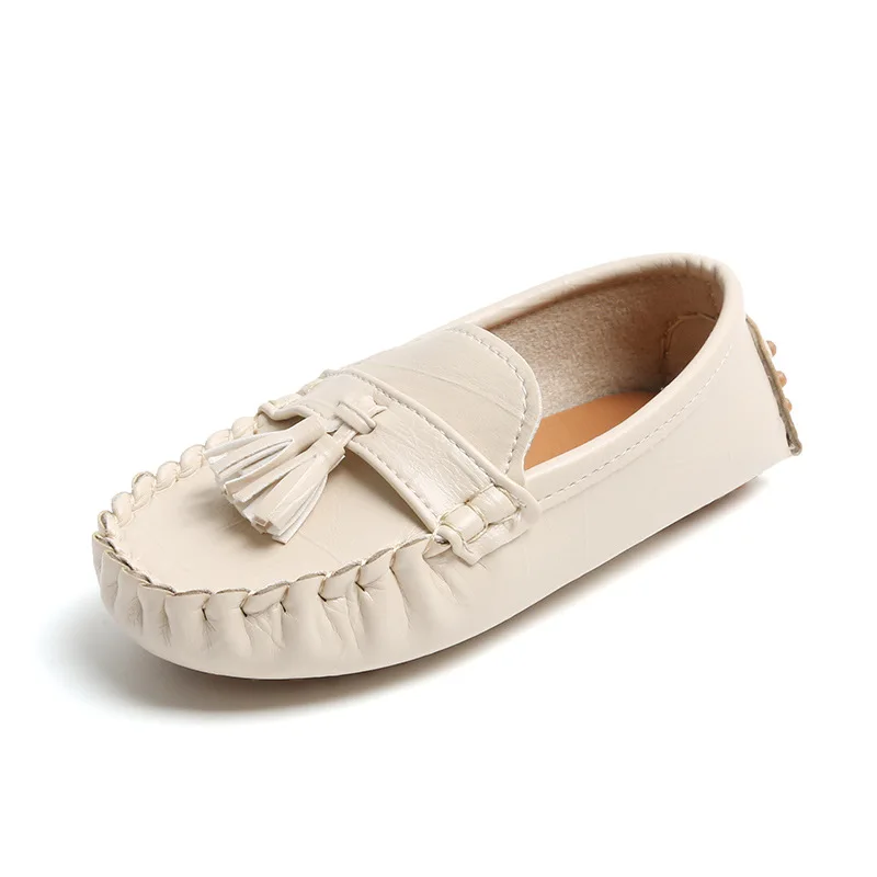 Kids Shoes Boys Girls Slip on Casual Shoes Children Shallow Soft Sole Leather Shoe Toddler Lightweight Flat Loafers Zapatos Ni&ntilde;o