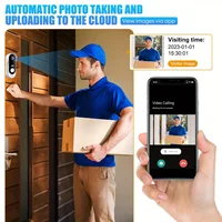 Tuya WiFi Video Doorbell - 2-Way Audio, Outdoor 1080P HD, SD+Cloud Storage, Motion Detection, Easy Setup & Live Alerts - Image 3