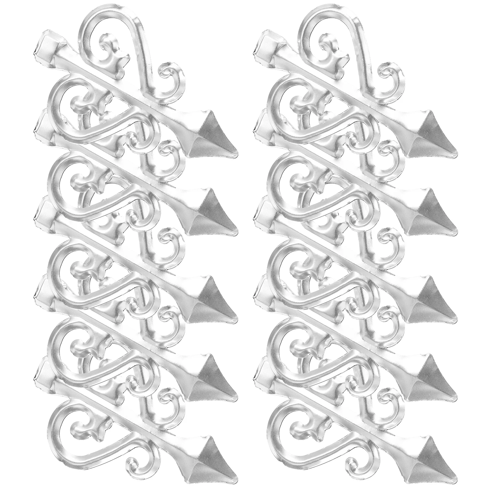 

10Pcs Fence Spears Decorative Fence Finials Metal Fence Heads Garden Fence Toppers Decors