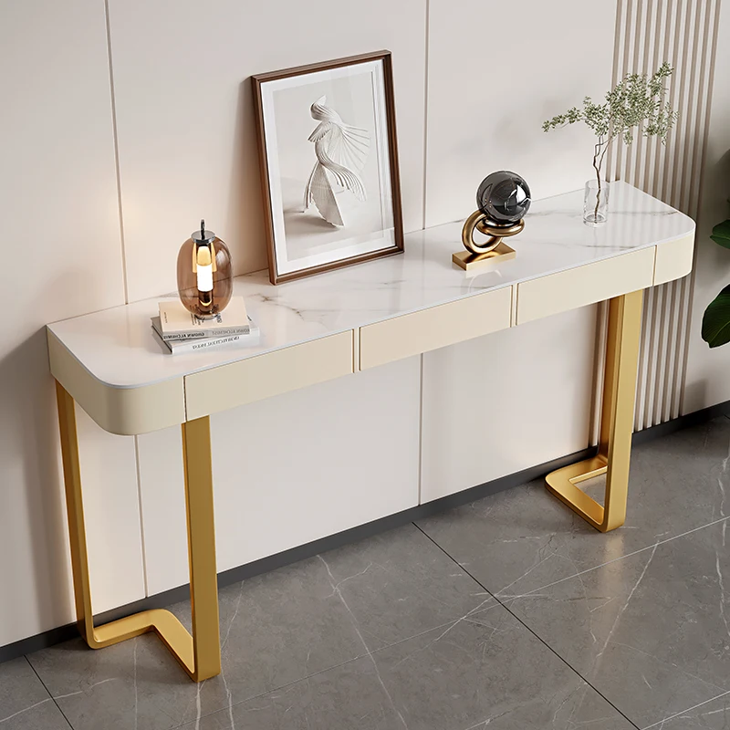 Consolle di lusso italiana con contenitore Sottile consolle da ingresso per soggiorno Rettangolo Glam Woonkamer Tafel Furniture - immagine 5