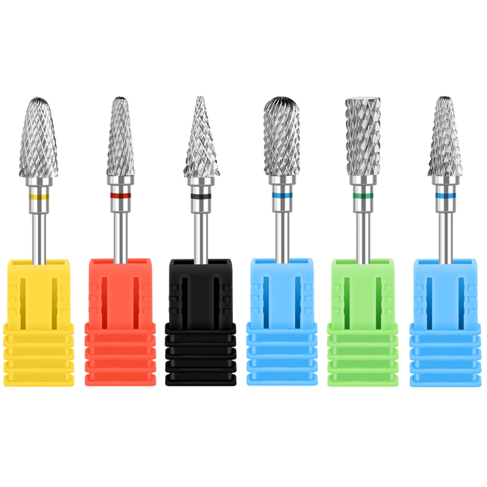 

Carbide Tungsten Nail Drill Bits Milling Cutters For Manicure Flame Nail Sander Tips Remove Gel Polish Cuticle Clean Tool LEBWGT