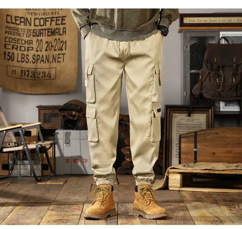 

Retro overalls cool street casual casual straight pants