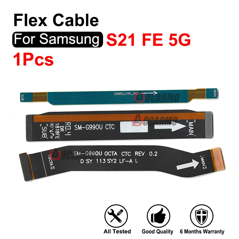 For Samsung Galaxy S21 FE 5G S21Plus G990 G996 G998 Wi-Fi Signal Antenna Main Board Connector Motherboard & LCD Flex Cable
