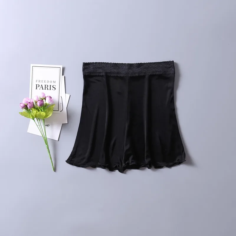 Summer Natural Mulberry Silk Shorts Under Skirt Women Thigh Comfortable Shorts Ladies Underwear Safety Pants Plus Size