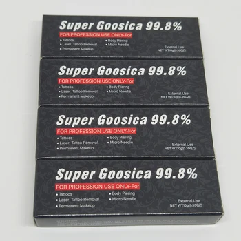 99.8% Black Super Gooscia Tattoo Cream for Permanent Makeup Eyebrow Lips Microblading Piercing Beauty 10g Tattoo Accessories