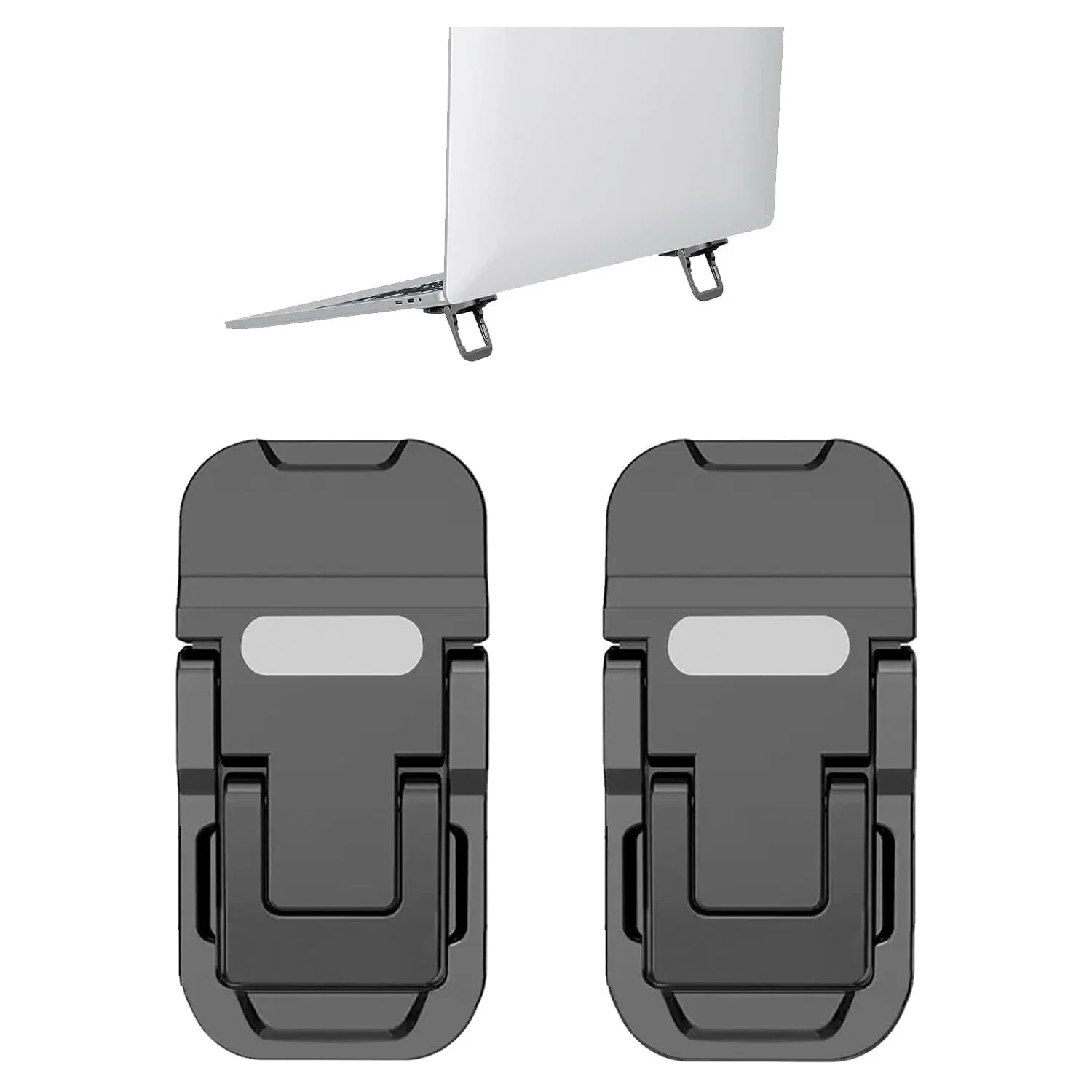 Foldable Portable Laptop & Tablet Stand Set - Adjustable Cooling Riser and Support Holder