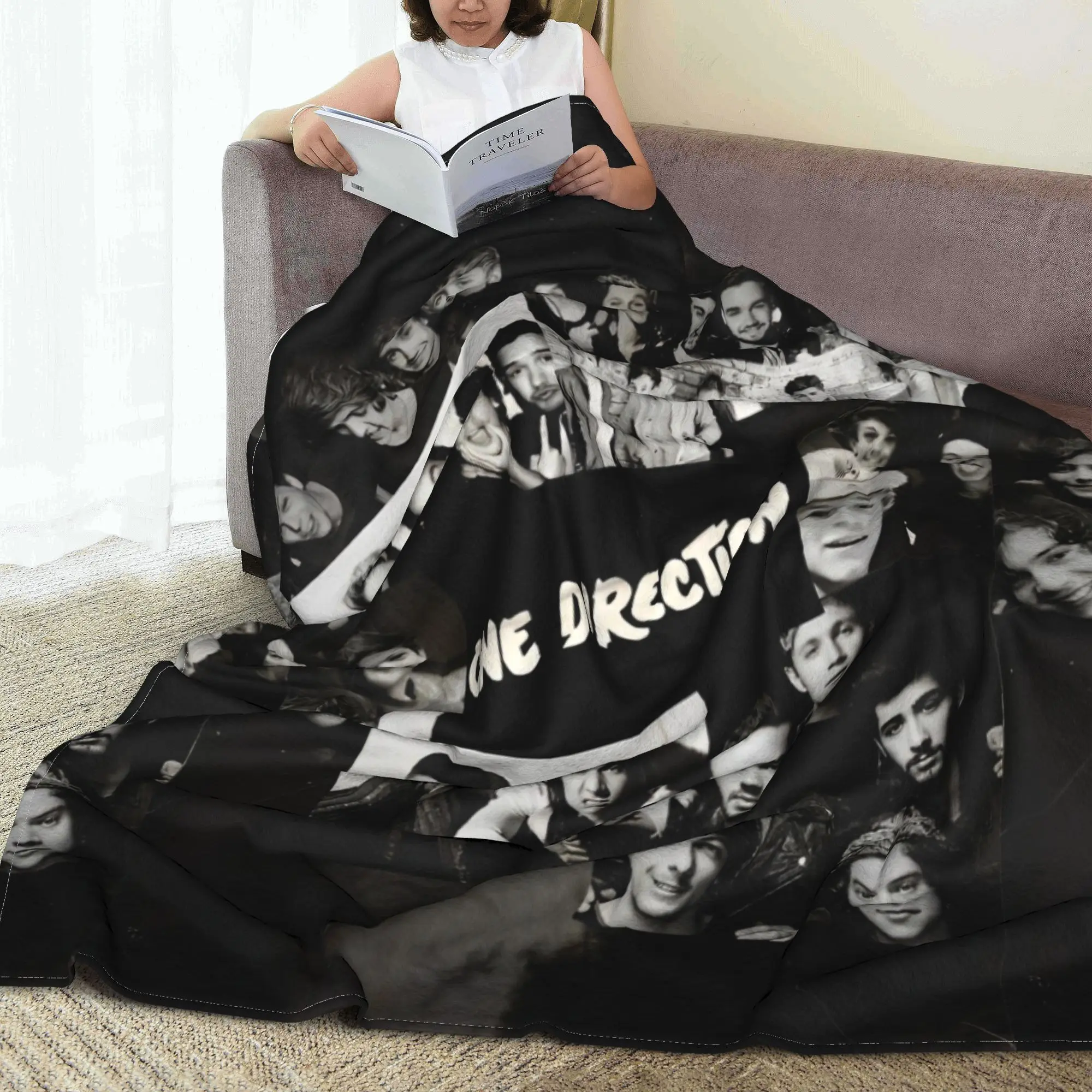 1D Rock One Directions Blankets Flannel Textile Decor   Multifunction Soft Throw Blanket for Home Outdoor Rug Piece 3