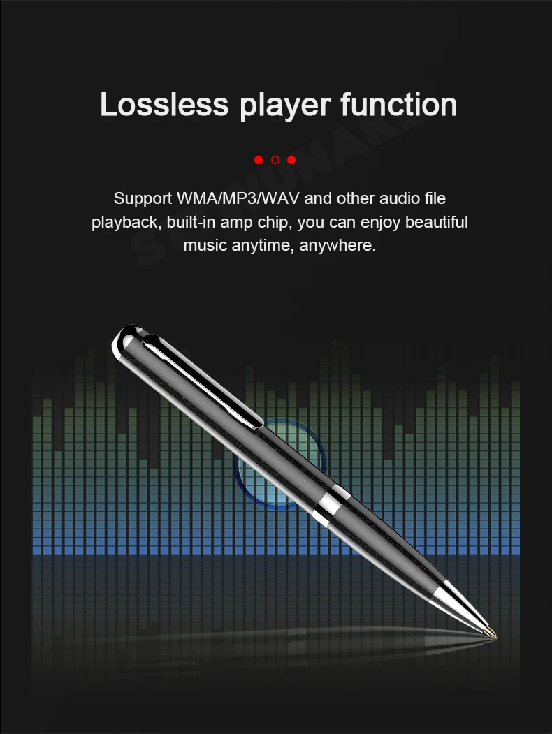 Audiowiedergabefunktion am Aufnahme-Stift