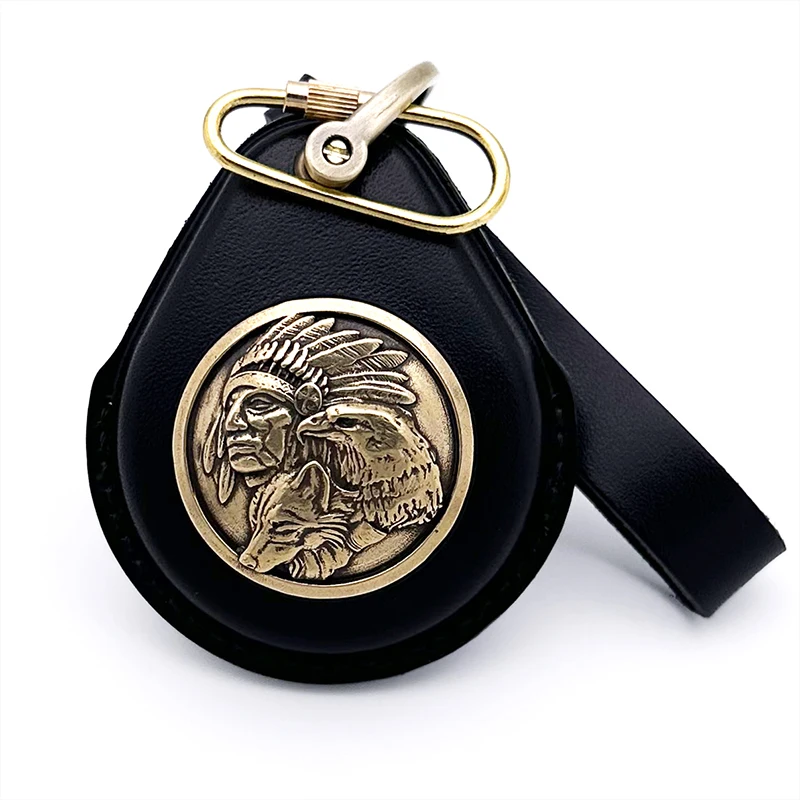 Smart Key Custodia In Vera Pelle Fob Cover Per Harley Davidson 883 X48 1200 Fat Boy Street Glide Portachiavi
