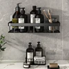 Bathroom No-Nail Shelf Shower Corner Shelf Aluminum Shampoo Shelf Shower Organizer Bathroom Accessories 4