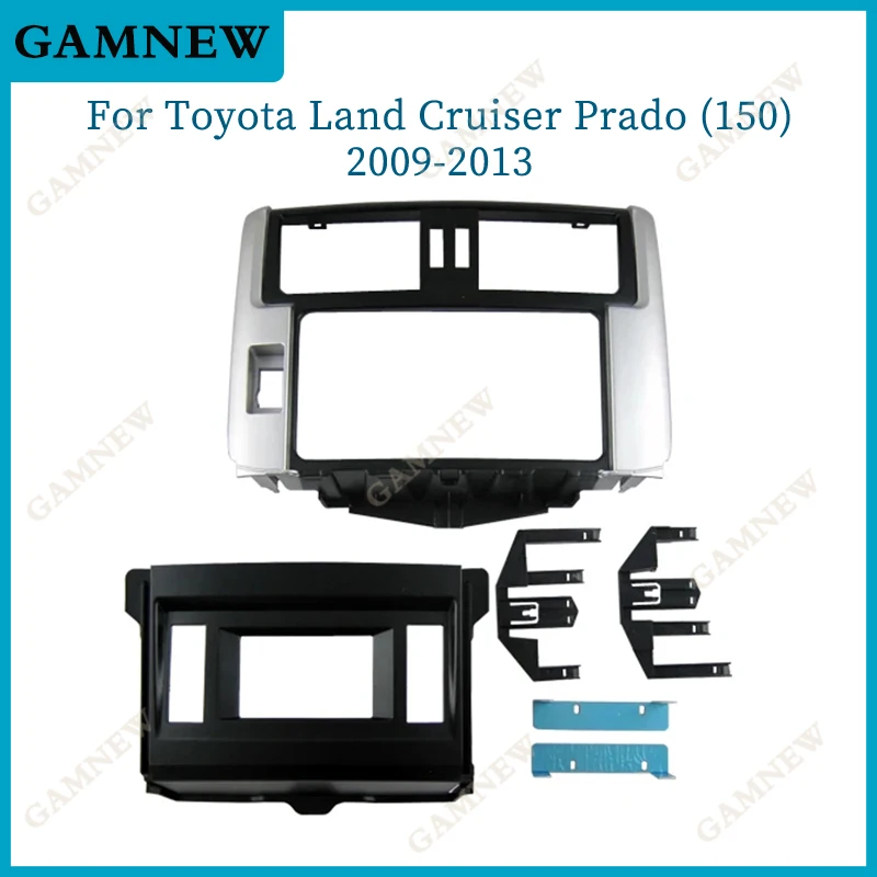 

Car Fascia Radio Panel for Toyota Land Cruiser Prado (150) 2009-2013 (Left wheel) Dash Kit Console Facia Plate Bezel Adapter