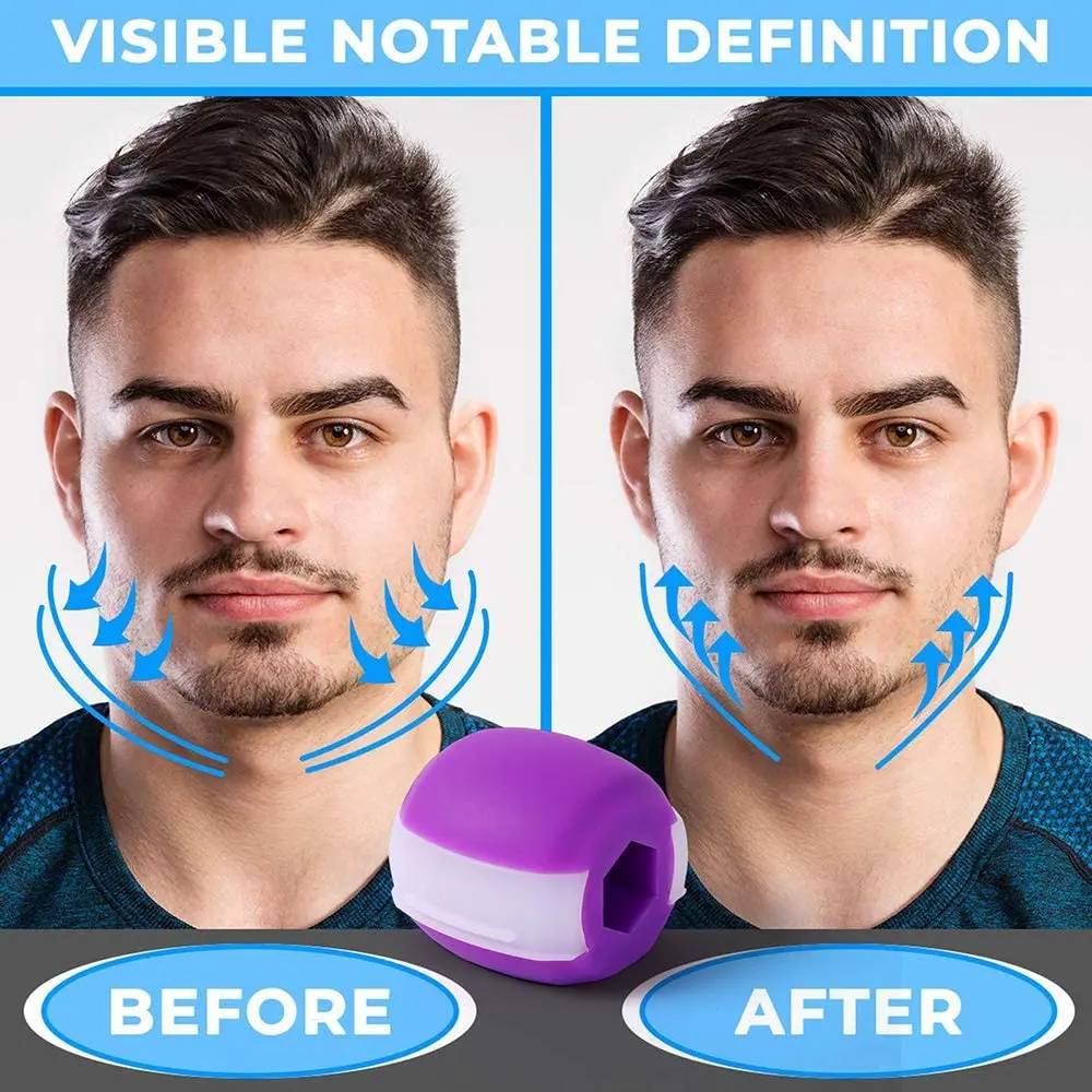 Hot Sale Jaw Trainer Facial Muscle Exercise Artifact Face Jaw Line  Masticator Silicone Masseter Fitness Ball Equipment For Home - AliExpress