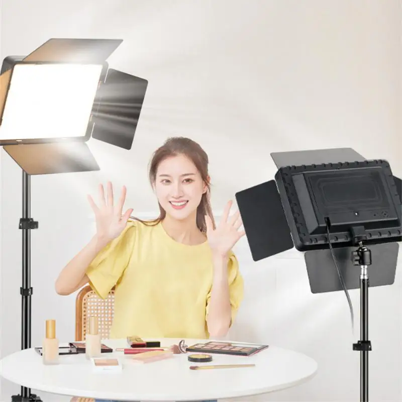 유튜브 게임용 사진 스튜디오 조명, 휴대용 비디오 녹화, 50W 사진 패널 램프, F550