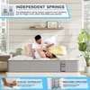 Mattress,Hybrid Mattress in a Box with Gel Memory Foam,Individually Pocket Springs for Pressure Relief,Motion 5