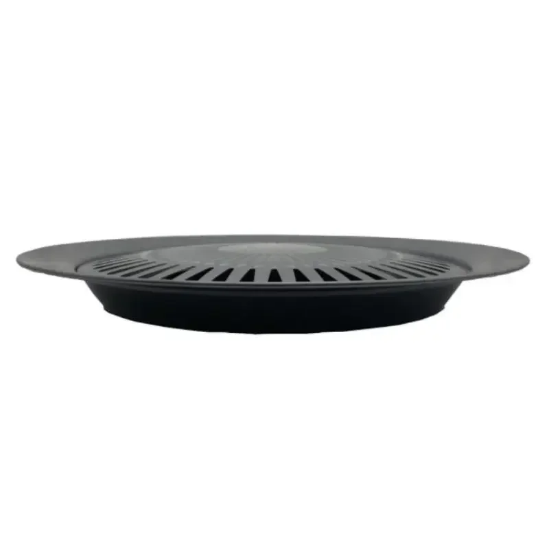 BBQ Grill Pan Round Griddle Pan Barbecue Plate Portable Non-stick Outdoor Picnic Indoor Outdoor Camping BBQ