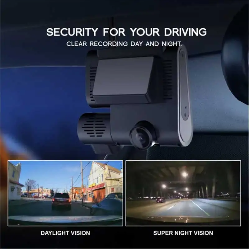 AZDOME C9 Pro 4G Car DVR Dual Lens HD 1080P Live Video GPS Tracking WiFi Remote Monitoring Dash Cam Camera Recorder Free Web APP