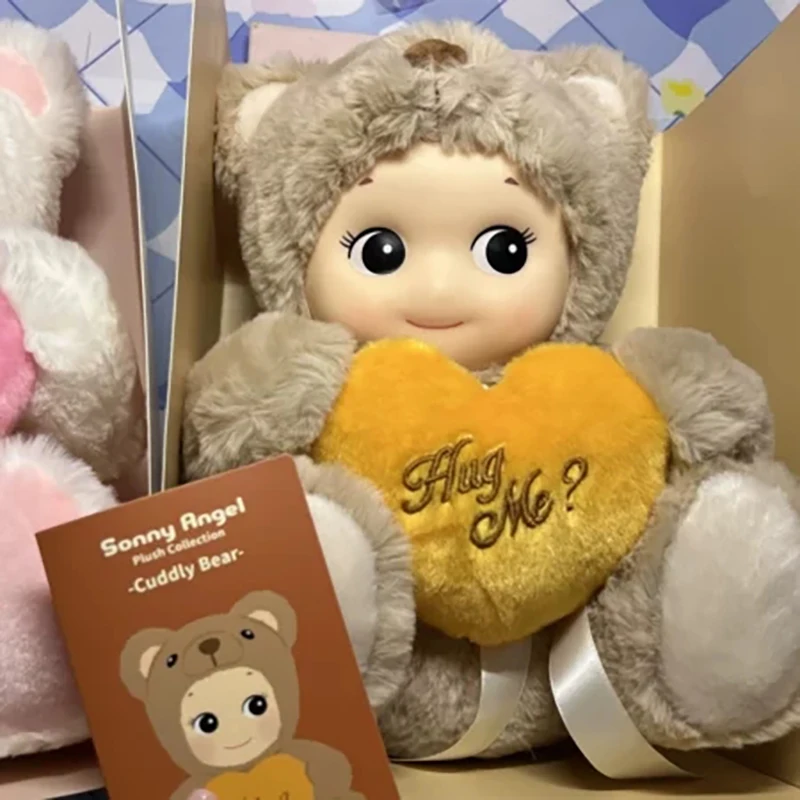 

Sonny Angel Huggable Bear Doll Stuffed Animals Plush Collection Doll Cuddly Bear Soothing Healing Toys Box Birthday Gift For Kid