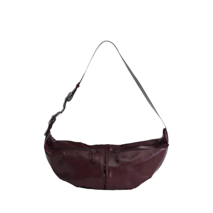 NEW Dumpling Crescent Armpit Bag for Women Shoulder Bags fashion PU Leather Crossbody Bags Trendy Purs handbag ladies