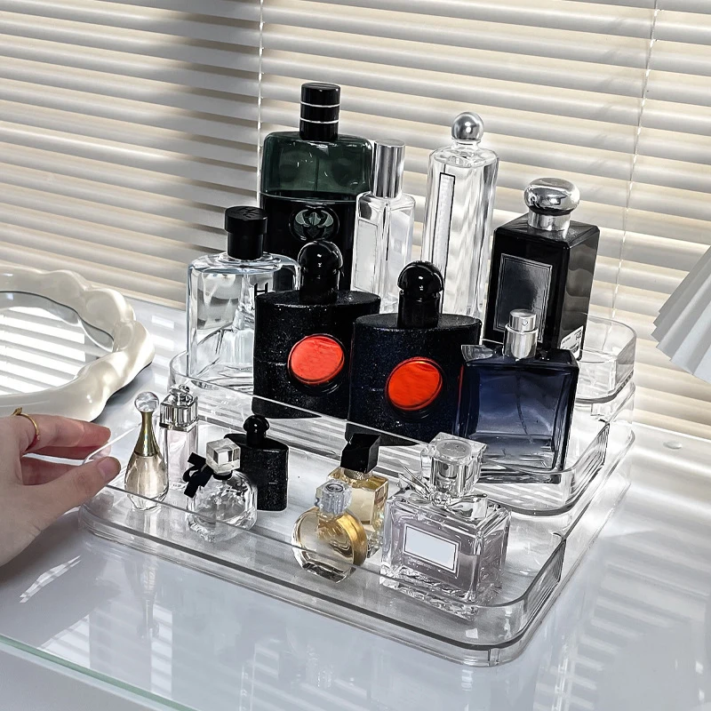 Elegant Perfume & Makeup Organizer Rack