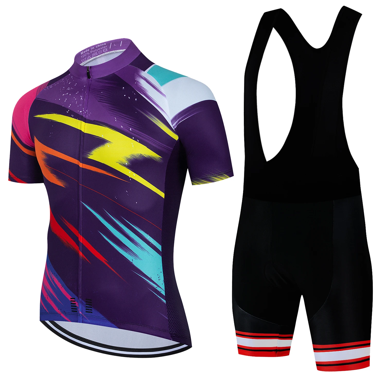 Enhanced Men's Professional Cycling Jersey and Bib Set - Summer Edition