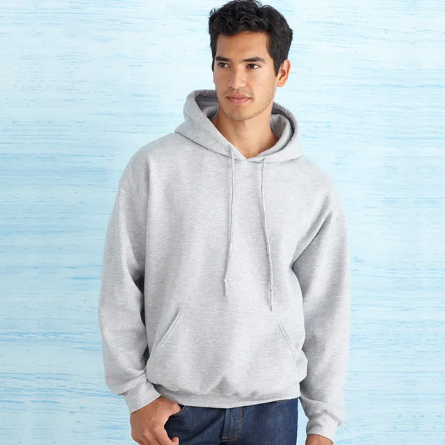 Gildan - Sudadera Con Capucha De Combinación De Tejidos Unisex Blanco