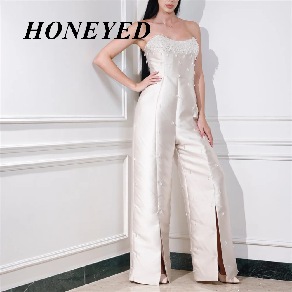 

Платье-брюки в пол с бусинами HONEYED, элегантное платье для матери невесты для женщин, для гостей свадьбы, вечерние платья для выпускного вечера