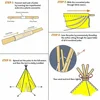 1.35m Tent For Kid Play House Wigwam for Children Portable Children Tipi Tents Teepee Tipi Infantil Kid Tent Girl Play Room 6
