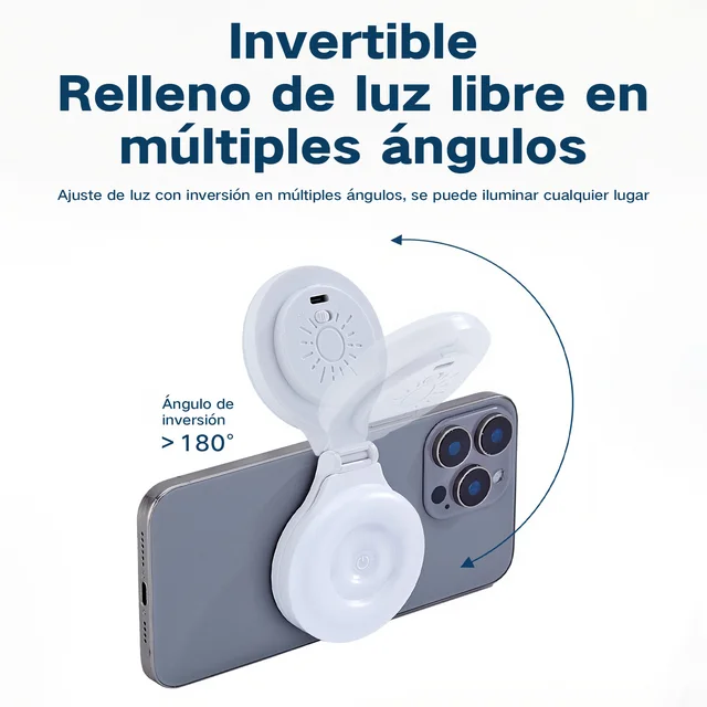 Luz Led magnética para Selfie