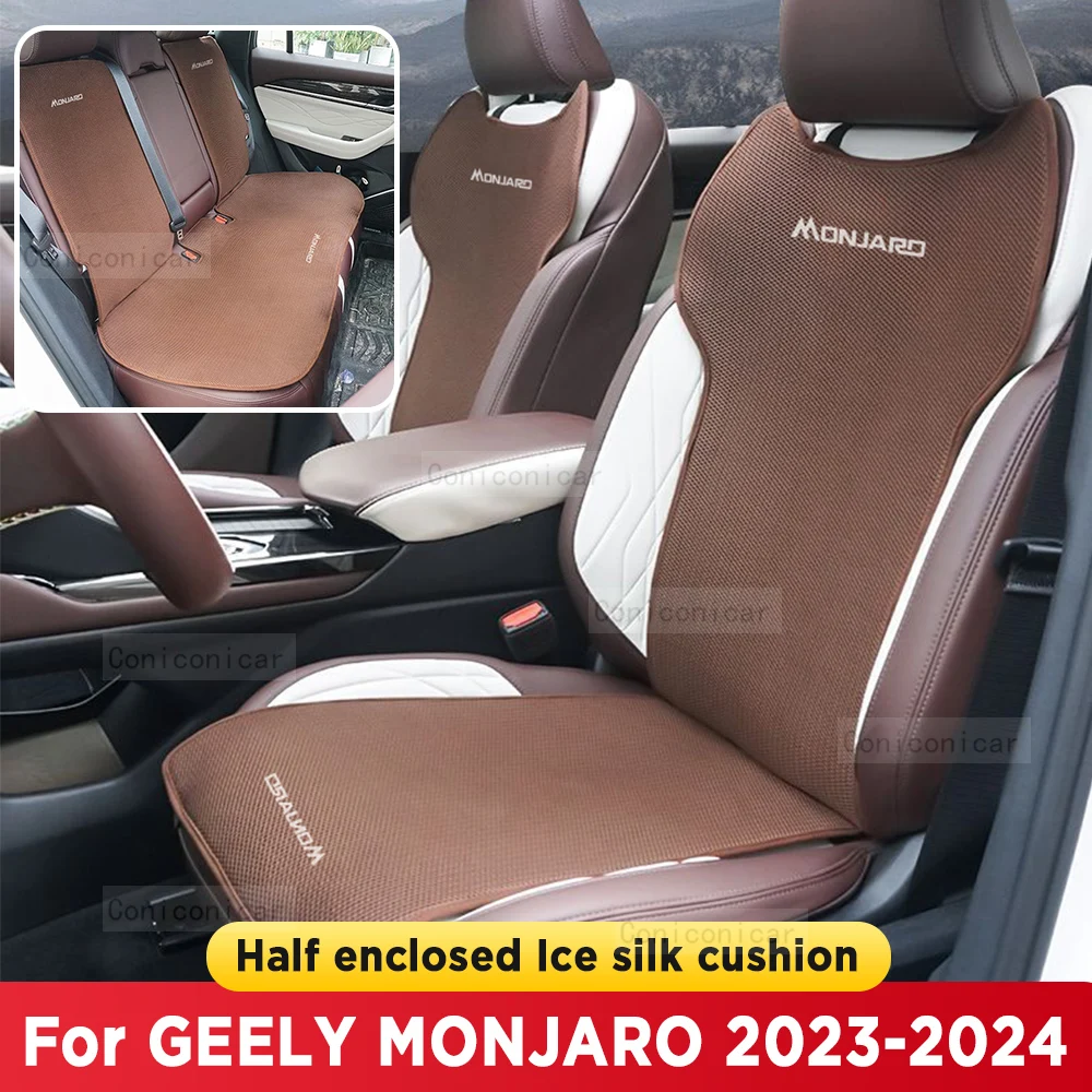 

For GEELY Monjaro 2022 2023 2024 Four Seasons Car Seat Cover Breathable Ice Silk Cushion Protector Pad Front Fit for Most Cars