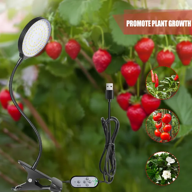 Led Grow Light Gooseneck Clip A Lámpa Kék Piros Teljes Spektrum Beltéri Növény Termesztési Lámpák Növények Palánták Virág Otthoni Sátor