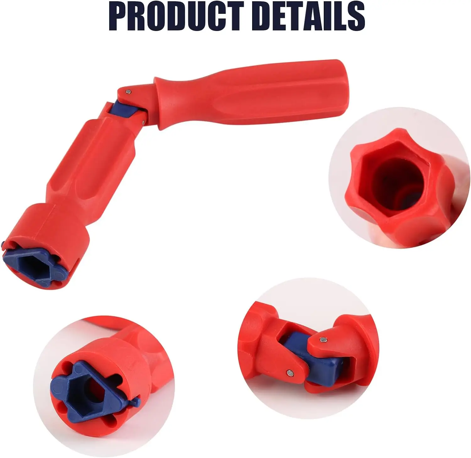 Toilet Seat Spanner Plumbing Tools 1 Set Toilet Seat Tightening Tool 2 Replacement Heads Universal Fitting Tool