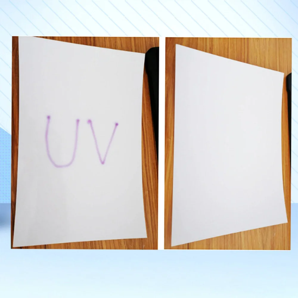 1PC A4 Blank Ultraviolet Strength Test Sticker Paper UV Protection Test Card Ultraviolet Rays Label Stickers