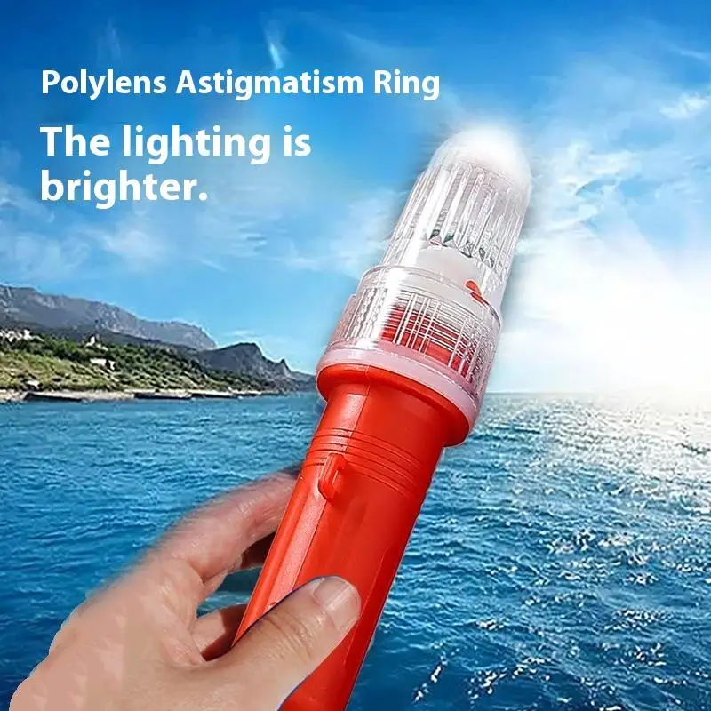 Marine Signal Light Waterproof LED Fishing Light Fishery Double Flash Lamp Buoy Signal Light Waterproof Net Flash Warning Light