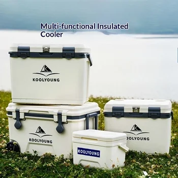 Portable Insulated Car Refrigerator Cooler 15L 20L 28L Medical Vaccine Storage Picnic Outdoor Camping Rotomolded Cooler Cool Box 1