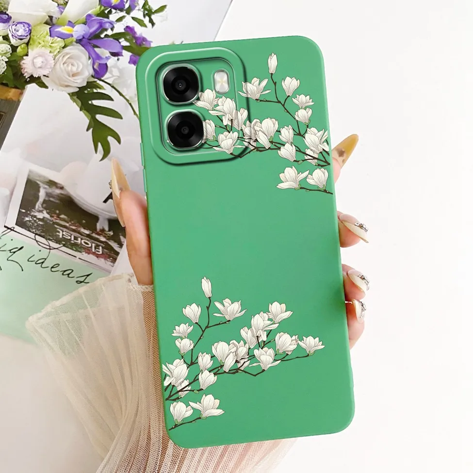 Cute Kawaii Luxury Fashion Flower Silicone Phone Case Cover
