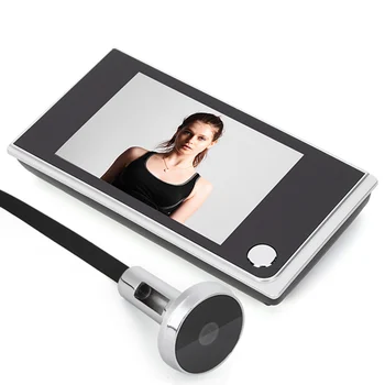 120 Degree Peephole Viewer 3.5" Digital LCD 120 Degree Peephole Viewer Photo Visual Electronic  Digital Doorbell Peephole 1