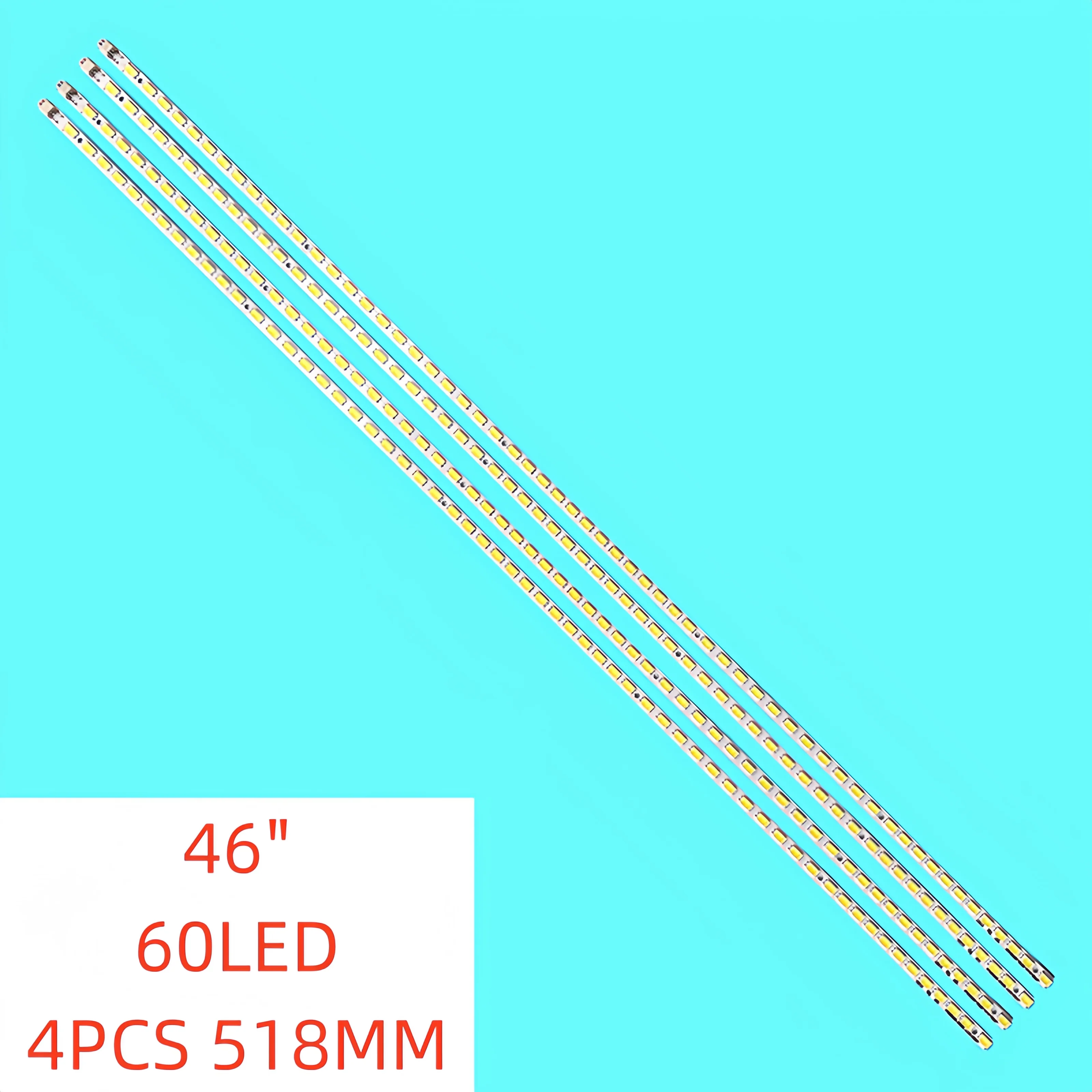 4pcs 1tv for sony 46 lcd tv runtk4337tp runtk 4337tp kdl 46ex700 kdl 46nx700 kdl 46hx800 lk460d3la8s lj60 02445a lk460d3l 4pcs/set LED Backlight Strip for SONY STS460A09_60LED KLV-46EX600 KDL-46EX605 KDL-46HX800 STS460A09_60LED LTY460HM02 LTZ460HQ03