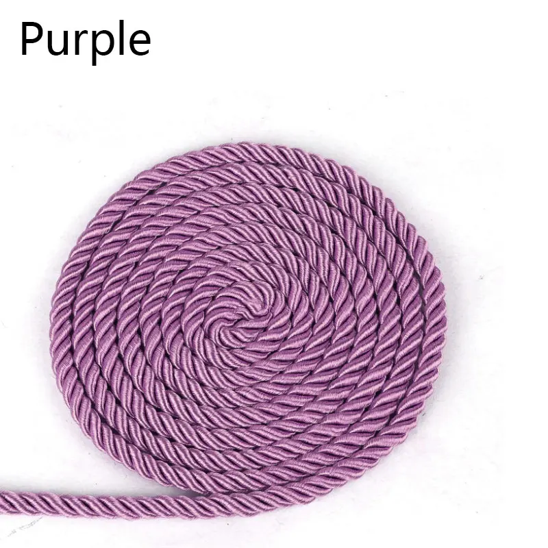 Luxurious 5mm Twisted Satin Rope for Elegant DIY Crafts & Decorative Packaging