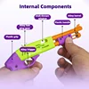 Rubber Band Gun Toys 8-Round Mini Shotgun Rifle Model Burst Small Spray Soft Bullet Gun Game Role Playing Tool 3