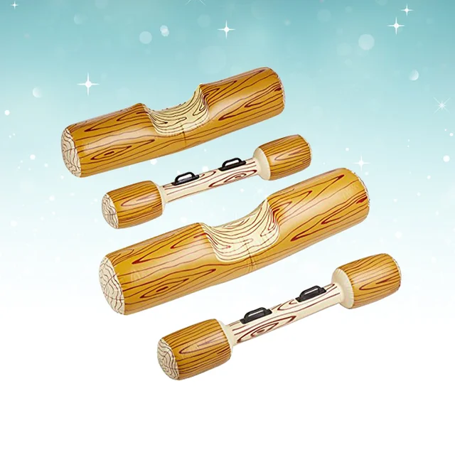 4pcs Children Water Joust Tree Log Pool Float Game Set Floating Water Toys Float Toys Pool Toys ( Mixed Color ) 2