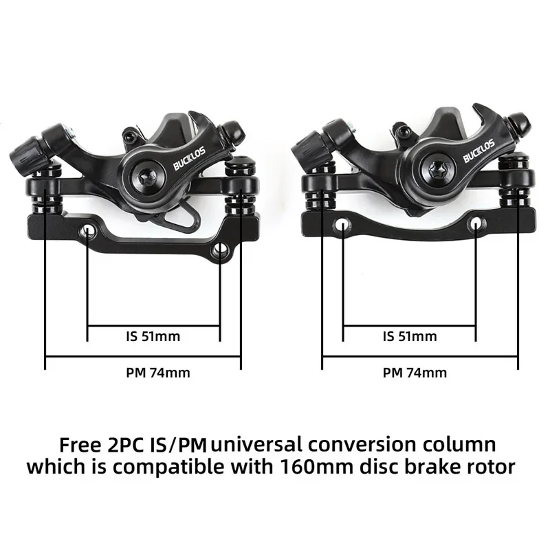 MTB Bicycle Front Rear Caliper Lever Rotors Set Line Pulling Mountain Road Bike