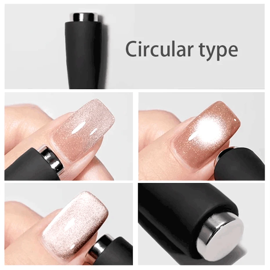 1pcs Cat Eyes Cross Multifunctional Magnet Strong Effect Magetic Stick 3D Line Strip Effect Four Head Manicure Tool cat eye nail tool magnetic nail art tools magnetic nail pen magnetic nail tools