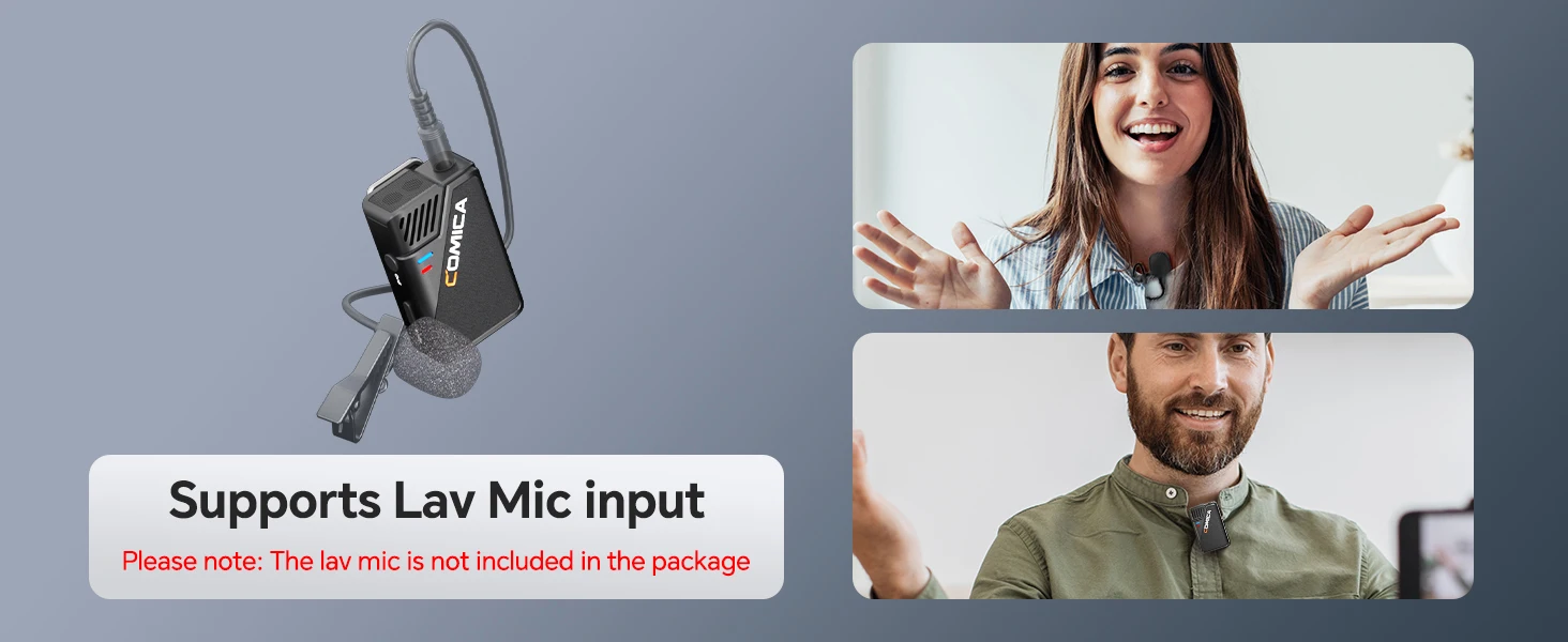 BooMax Dual-channel Wireless Lavalier Microphone AI Denoise 32-bit Float Interna