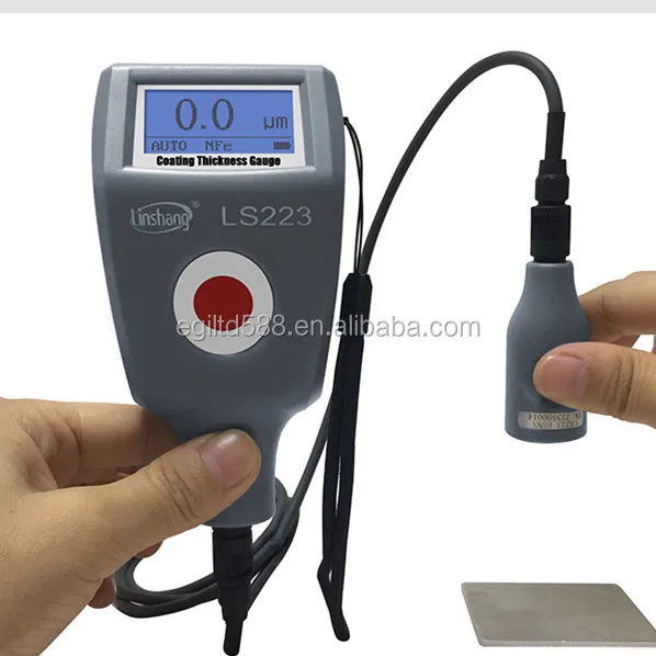 

LS223 Coating Thickness Gauge with F5N3 Detachable Cable Probe For Non-Magnetic And Non-Conductive Coatings 0-5000um